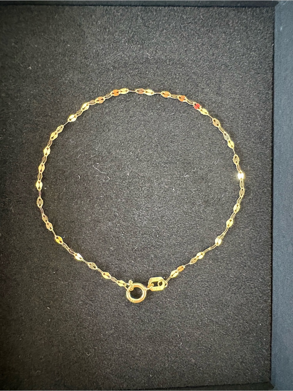 Brand New 18K Mirror Link bracelet 6”